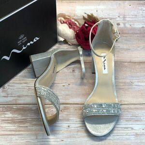 NINA Silver Elenora Sandals